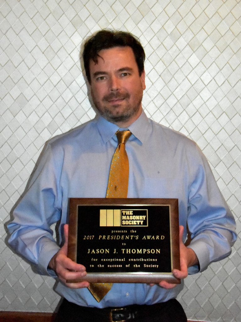 Jason J. Thompson, 2017 President's Award Recipient