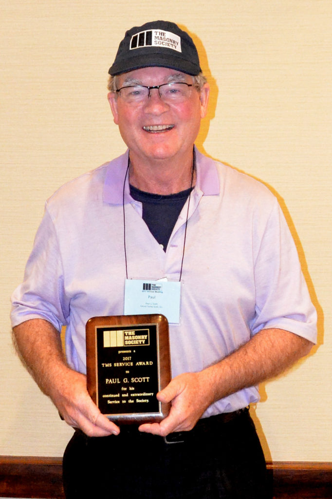 Paul Scott, 2017 TMS Service Award Winner