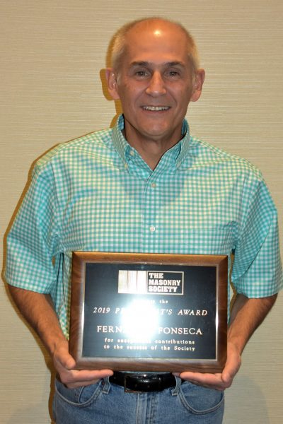 Fernando Fonseca, 2019 President's Award Winner